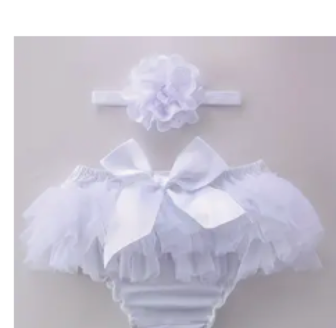 Baby Girl's Cute Gauze Skirt Shorts & Free Headband Set